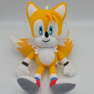 Sonic the Hedgehog Tails Plush Yellow White Toy Factory Sega 14"